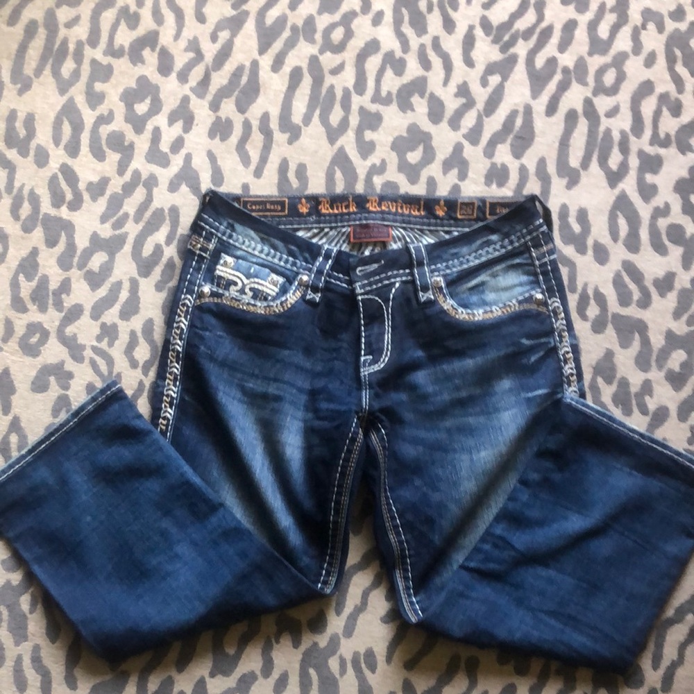 Womens Rock Revival Easy Capri size 29